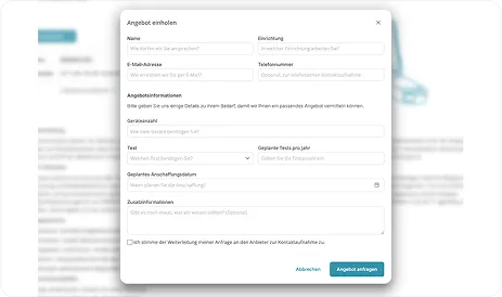 Direkte Angebotsanfrage